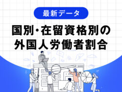 国別・在留資格別の外国人労働者割合（最新データ）